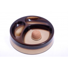 Пепельница на 2 трубки, стекло (шт.)